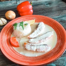Лосось в сливочном соусе (270 гр.)